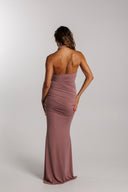 The Andamane - Halterneck Draped Maxi Dress
