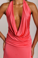 The New Arrivals Ilkyaz Ozel - Tanit Draped Satin Gown