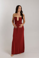 Christopher Esber - Arced Palm Strapless Dress