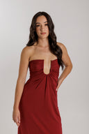 Christopher Esber - Arced Palm Strapless Dress