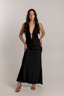 Misha - Celine Satin Maxi Dress
